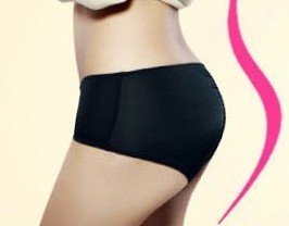 One piece seamless smooth hips buttocks pad ladies briefs 2012 lingerie panties for women U005