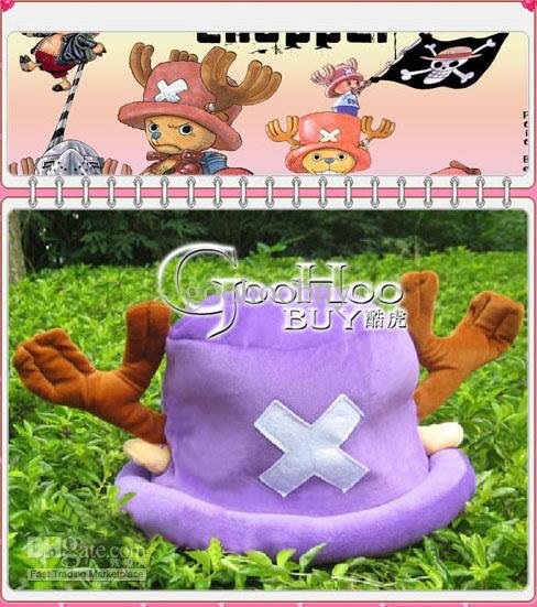 One piece Tony Chopper antlers hat / Cosplay Costume hat / Purple Plush hat