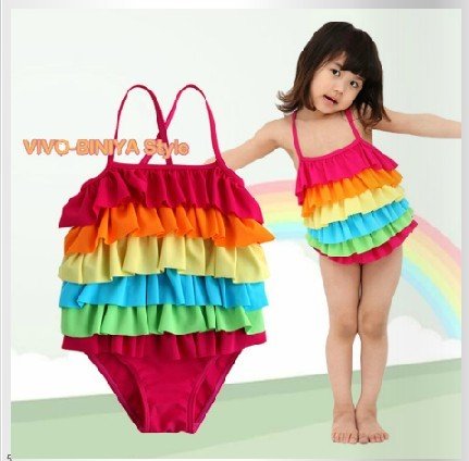 one pieces baby girls bikini wholesale 5pcs/lot baby swimwear new for 2012