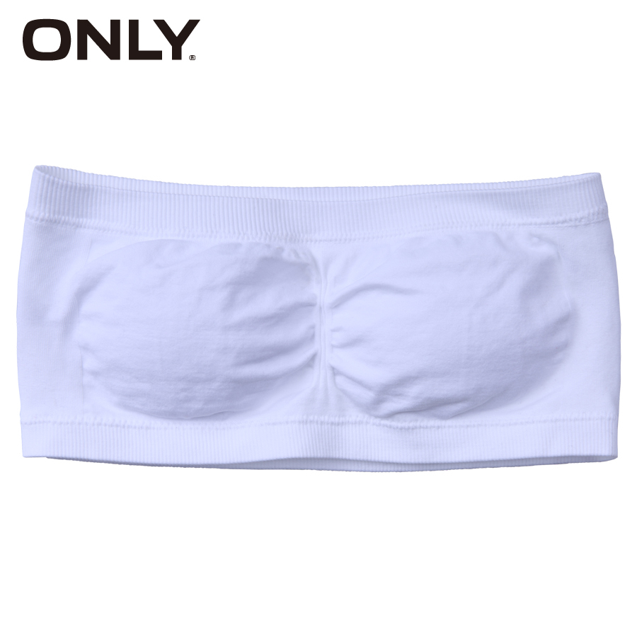 Only sexy solid color ultra elastic tube top underwear lo white 112291004020