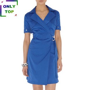 [Only Top] Wholesale and retail Free Shipping lady's Women's Fashion Sexy Cotton Shirt dresses evening dress (19) UK Size 8-16