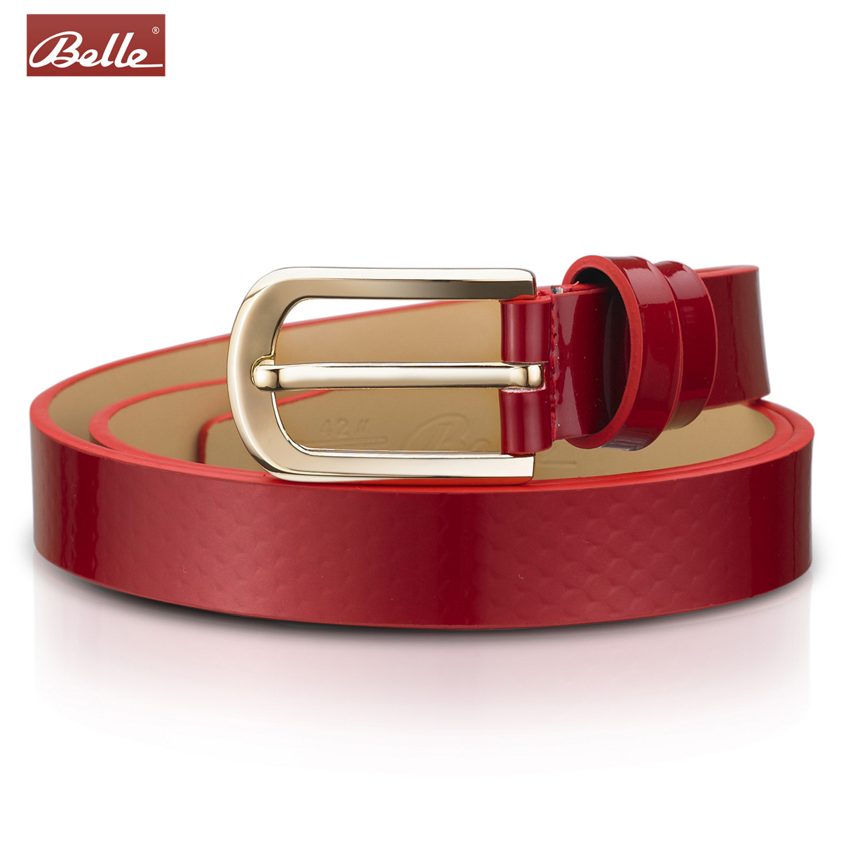only wholesale belts fashion strap genuine leather cowhide women's strap classic red f0834 100% genuine leather belt