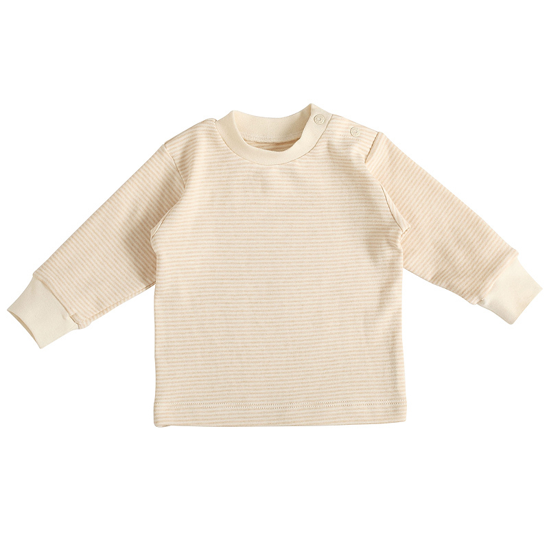 Organic cotton baby underwear top baby 100% cotton long johns newborn sleepwear autumn and winter 100% cotton