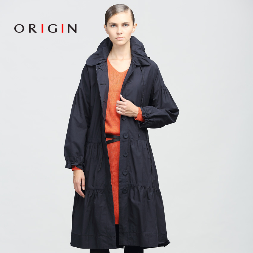 Origin trench casual design long trench outerwear female women's