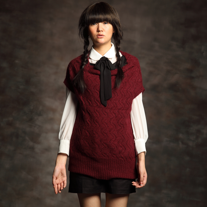 Original Brand design women's Sweater batwing sleeve long design cutout pullover sweater