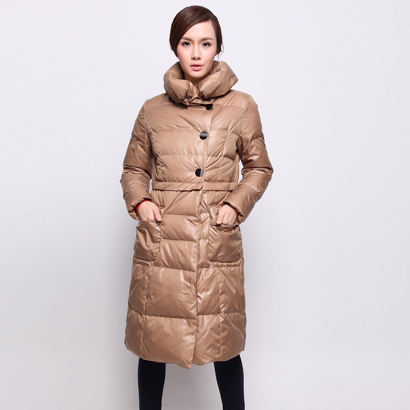 Original design women's 2012 winter new arrival lengthen brief down coat long design thermal white duck down