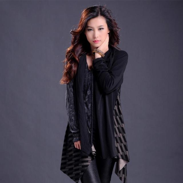 Original design women's wool cardigan knitted outerwear new arrival autumn casual plus size loose women's