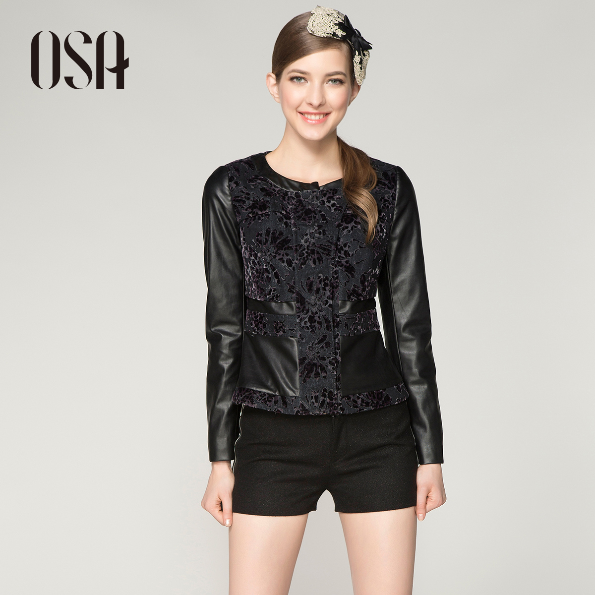 Osa2013 spring new arrival women's slim all-match spring and autumn cardigan short jacket w33037