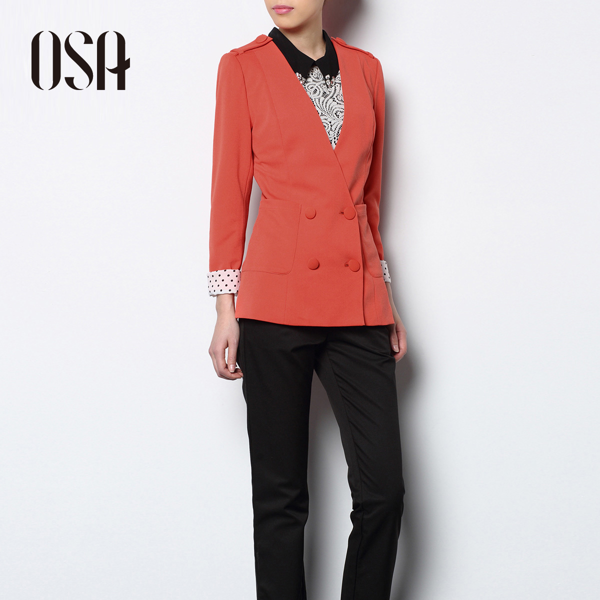 Osa2013 spring women's top cardigan fashion spring and autumn short jacket w33009