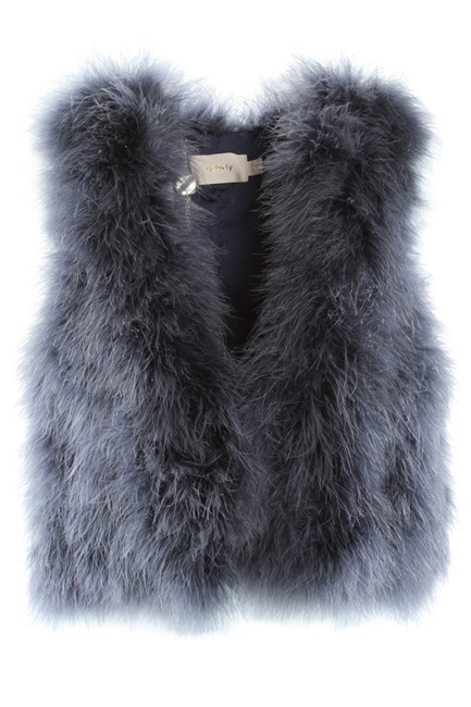 Ostrich fur vest 1124322380