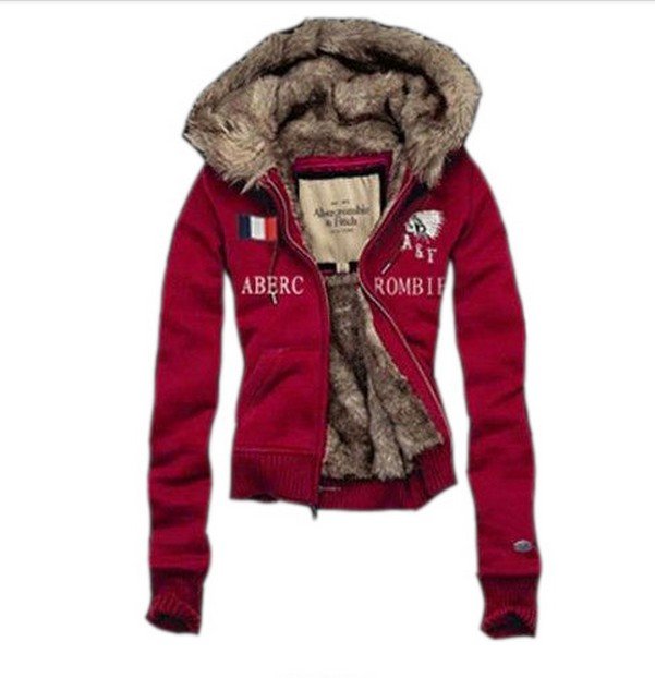 Outdoor lady Maomao thickened Hooded Jacket warm  coat 5_color Free Shipping High quality