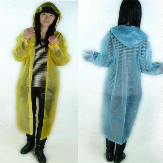 outdoor portable raincoat travel raincoat poncho disposable raincoat pvc scrub material thickening type