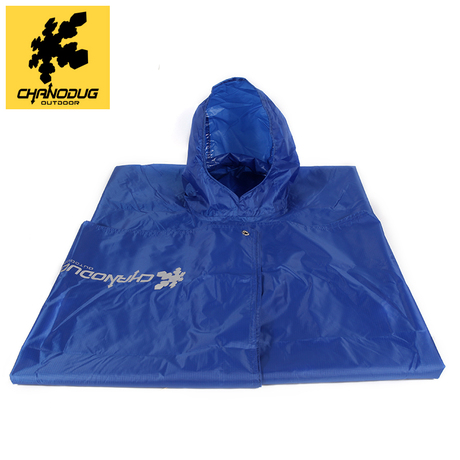Outdoor products three in one outdoor raincoat poncho multifunctional hiking rain cover mat