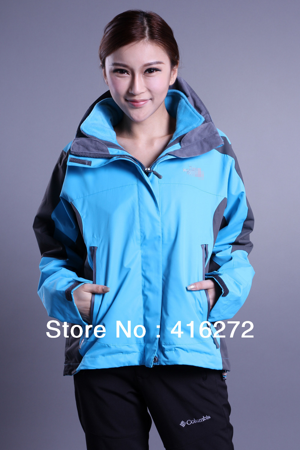Outdoor Spring Sportswear Jacket  women Double Layer Waterproof Climbing Skiing 2 in 1 Jackets  women Sportwear  coats