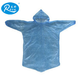 Outdoor thin disposable raincoat poncho color carry eco-friendly material