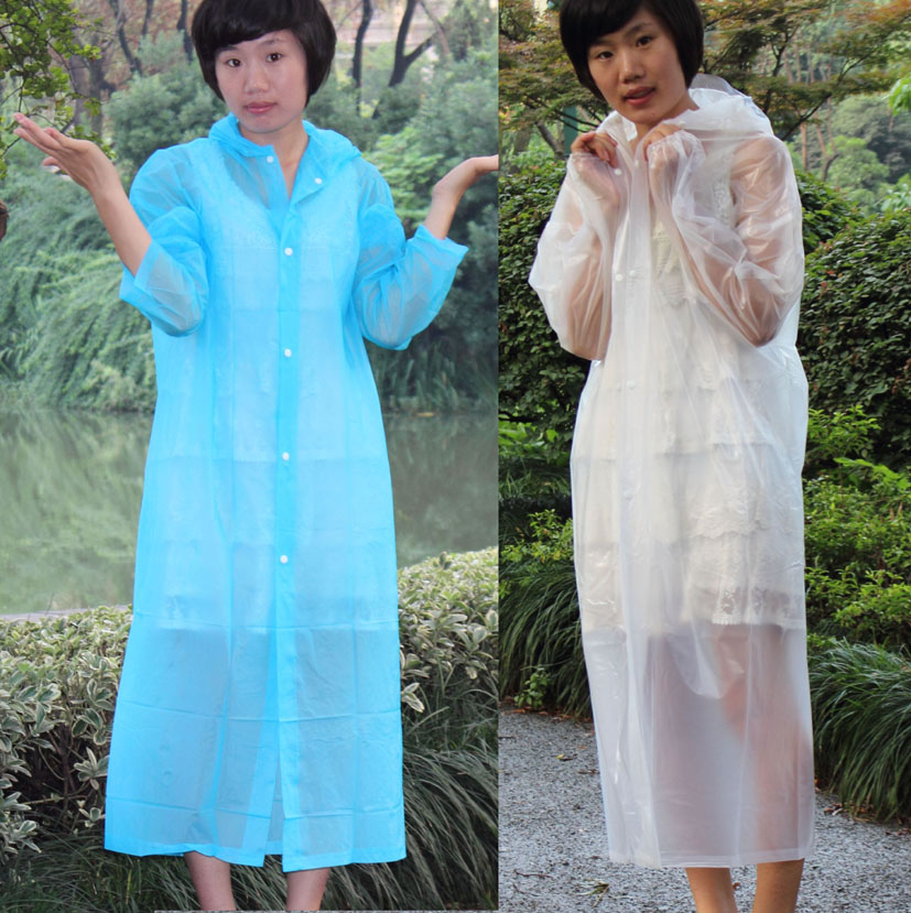 Outdoor transparent translucent raincoat thickening fashion raincoat general 8.8