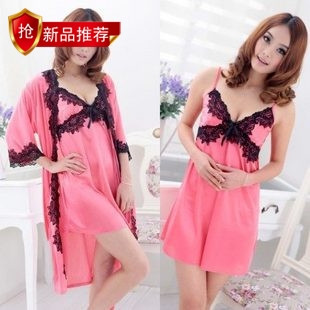 Outsourcing viscose nightgown robe twinset sleepwear lounge twinset sleepwear twinset