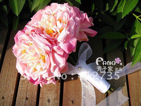 Oversized Pink Rose Bridal Hand Flower/Wedding Throw Bouquet/Photography Props/Simulation Flower