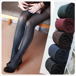 Ow01 silver onions bling colorful gold silver stockings multicolour velvet step pantyhose