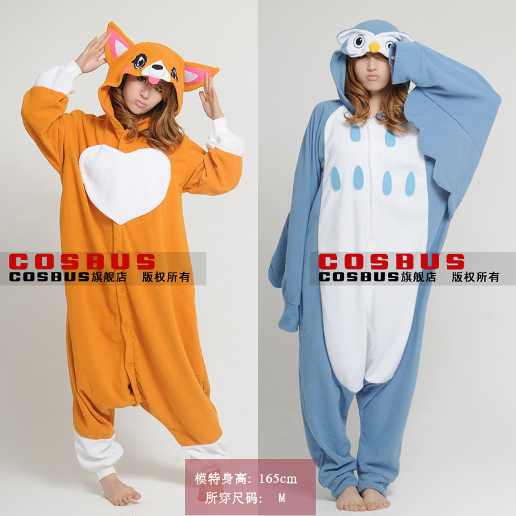 owl puppy cartoon animal one piece sleepwear lovers lounge cartoon pajamas home dress lovers' clothes costume ball dress