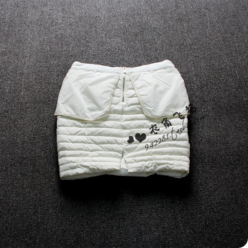 P . t.y 2012 winter down genuine leather pocket female slim bud skirt short skirt