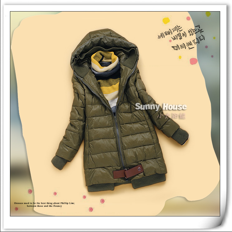 P1-4 spring 2013 women's with a hood medium-long wadded jacket cotton-padded jacket outerwear cotton-padded jacket 0789