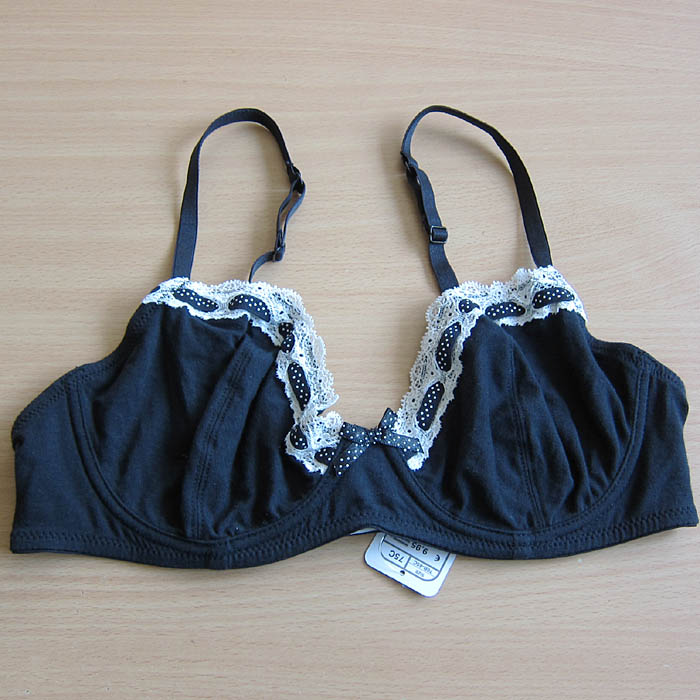 P2 shopping cart lace bow mister ultra-thin lady bra 80b85b