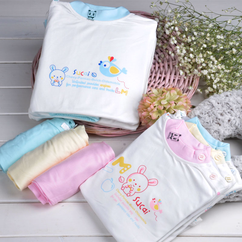 Pajamas Winter 2013 Child underwear set pure 100% cotton bamboo fibre newborn baby underwear sleepwear long johns
