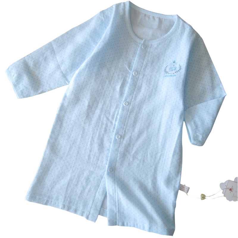 Pajamas Winter 2013 New H spring and autumn baby 100% cotton gauze robe baby soft 100% cotton sleepwear child 6396