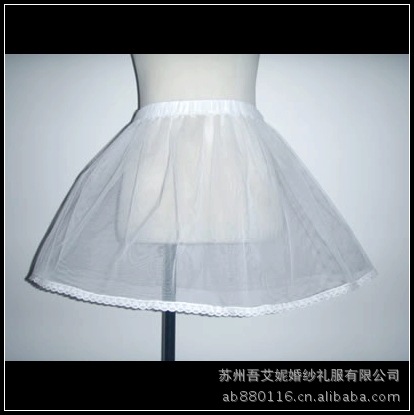 Pannier hard gauze ballet w15 white lace decoration formal dress basic skirt short skirt
