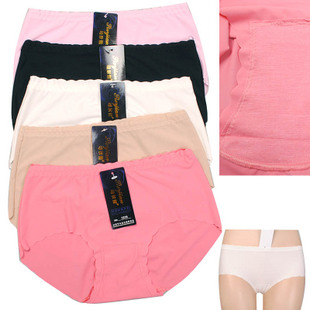 Panties female seamless one piece type low-waist sexy women's 100% cotton underwear viscose ultra-thin briefs