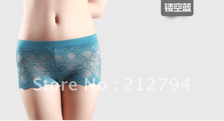 panties for women Sexy lace underwear Hollow out bamboo fibre straight Angle pants