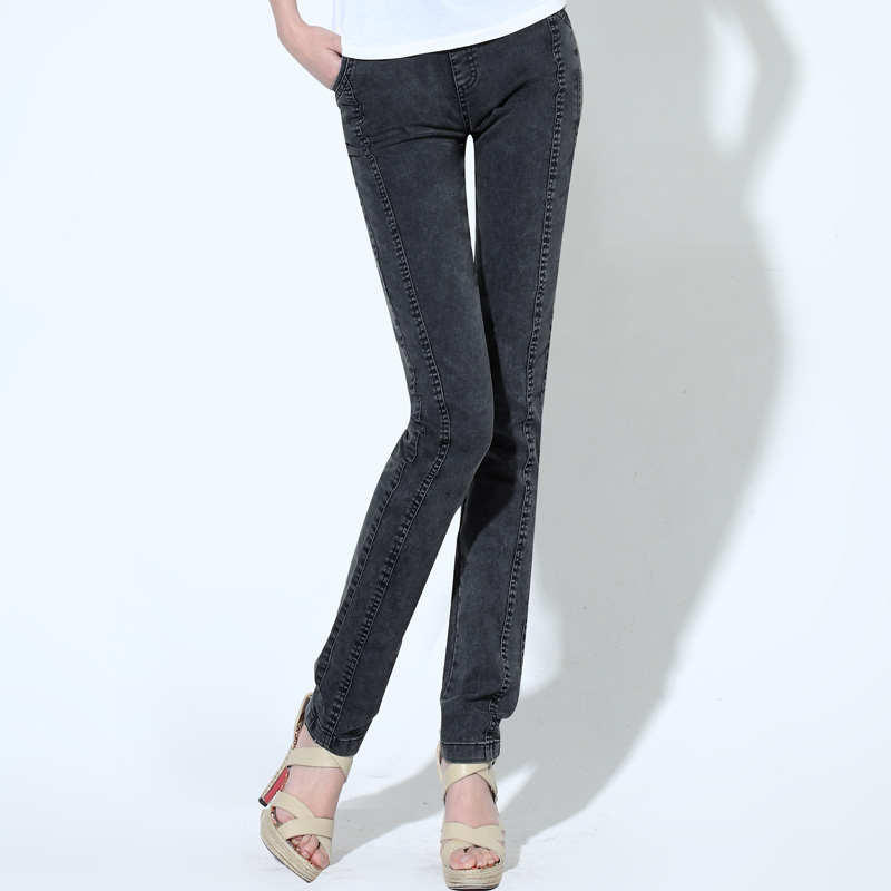 Pants 2013 spring patchwork trousers skinny jeans female c835