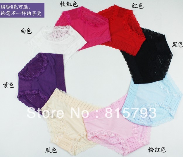 Panty breathable mesh modal seamless panties female perspective sexy lace 2012