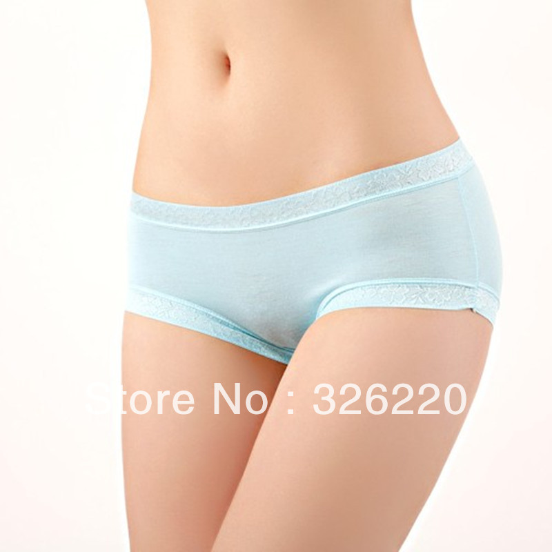 panty seamless modal bamboo fibre 100% cotton mid waist lace sexy plus size female panties