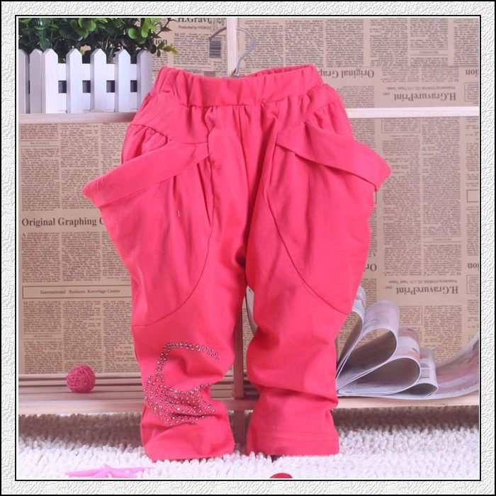 PANYA T66888 1pc/lot 2013 spring autumn cute girl clothes pants 1-3 elastic child harem pants baby long trousers new year gift