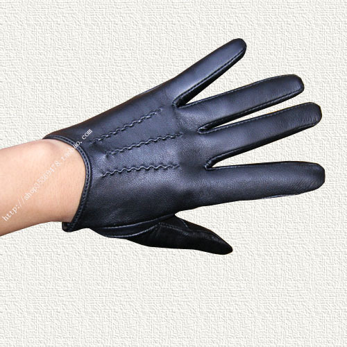 Paragraph ultra-short women's genuine leather sheepskin gloves prettifier personality style