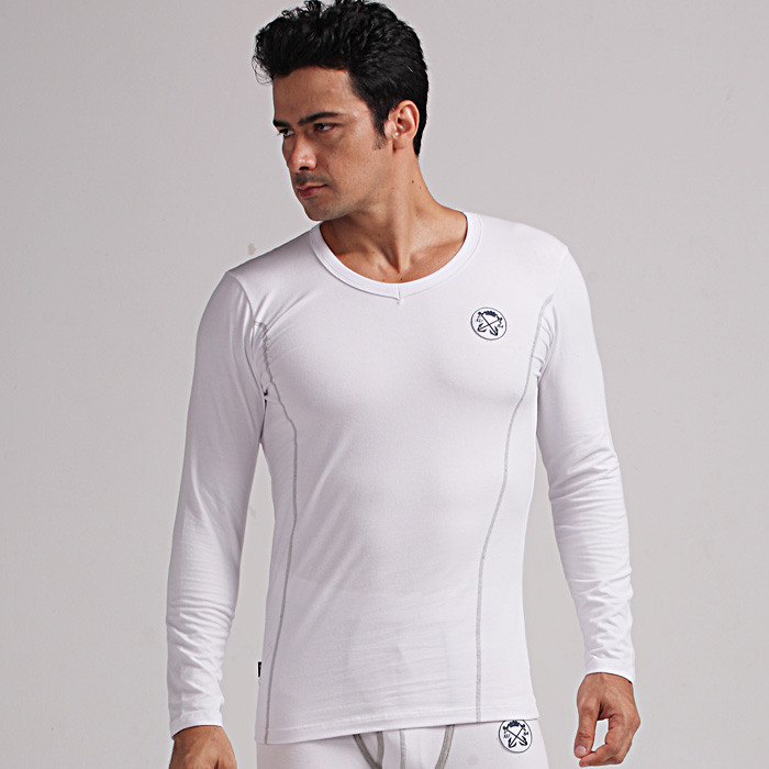 Parcel post New arrival long johns 100% cotton underwear male thermal underwear thermal top