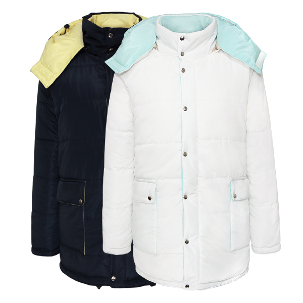 Partysu reversible thickening colorant match down coat cotton-padded jacket wadded jacket ski suit