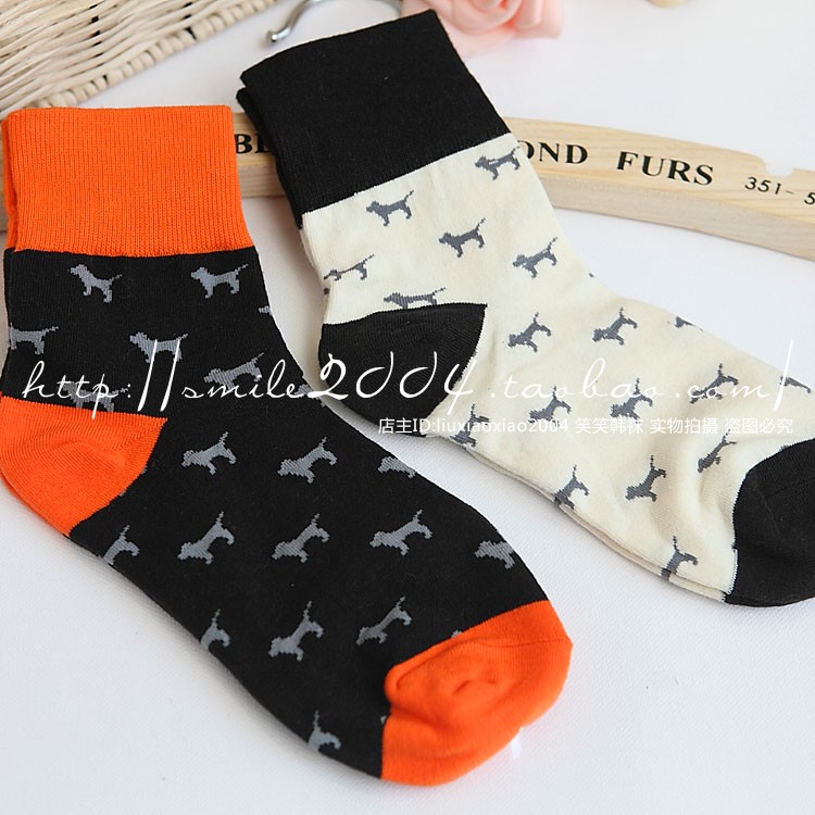 Pattern colorant match 100% cotton breathable Women short socks dw194