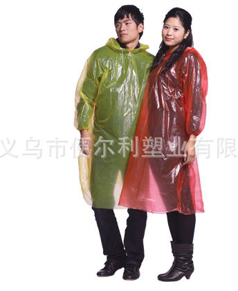 PE adult one-time raincoat poncho