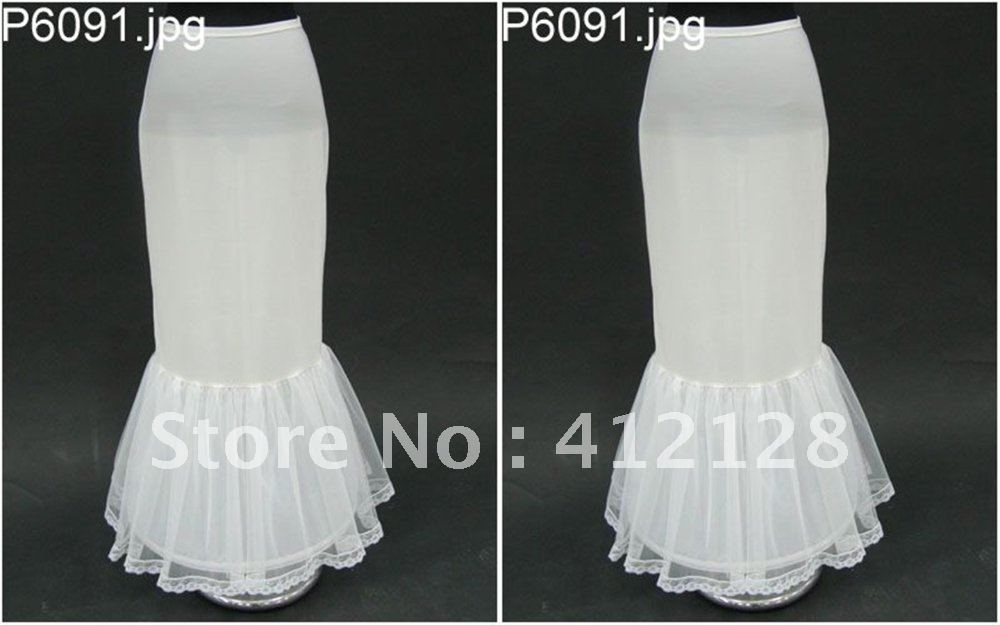 PE091 Hot Style Wholesale Or Retail Petticoat Mermaid White Petticoat Petticoats Underskirt