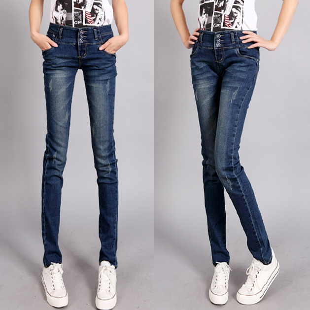 Pencil pants elastic trousers 8197 free shipping