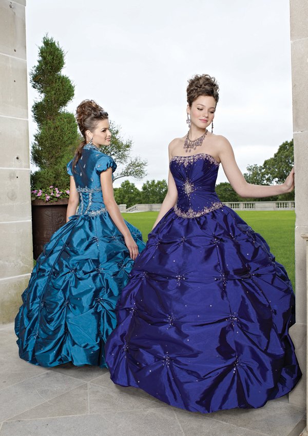 Perfect Combination Ball Gown Jacket/Embroidery Taffeta Modest Quinceanera Dresses