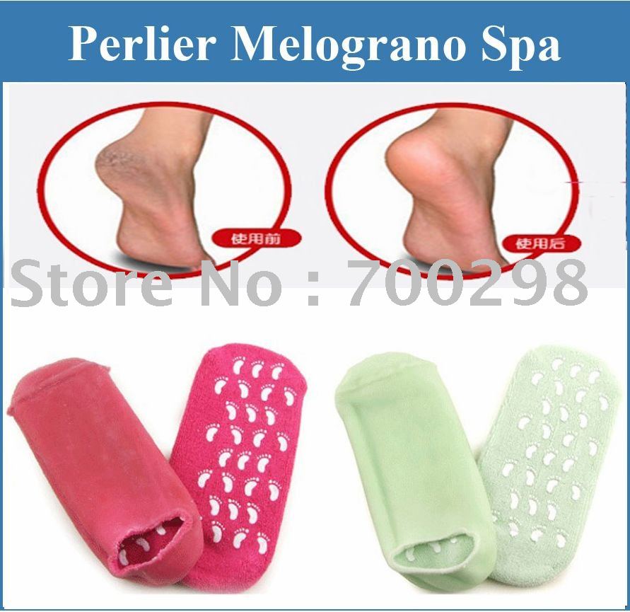 Perlier Melograno Spa Moisturizing Gel Booties Socks