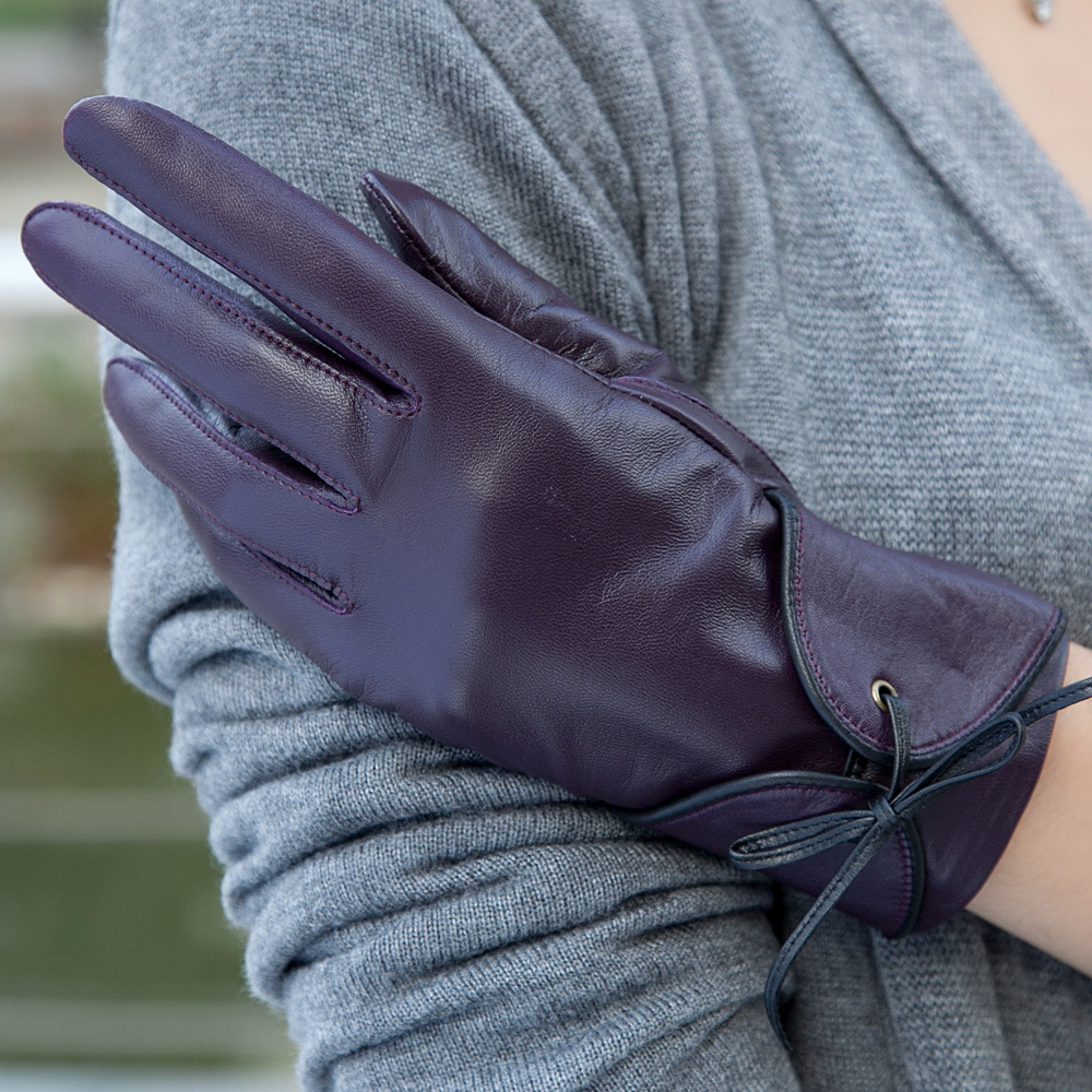 Pernycess Leather gloves female thin genuine leather sheepskin gloves women's genuine leather gloves w-62