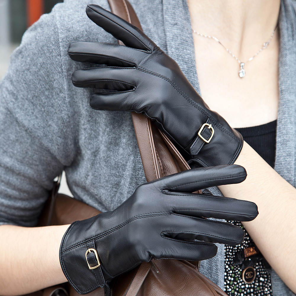 Pernycess Noolders leather gloves female sheepskin genuine leather gloves female sheepskin gloves w-45