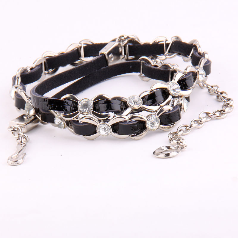 Personalized 2013 cowhide rhinestone belly chain female all-match decoration women's thin belt fashion genuine leather