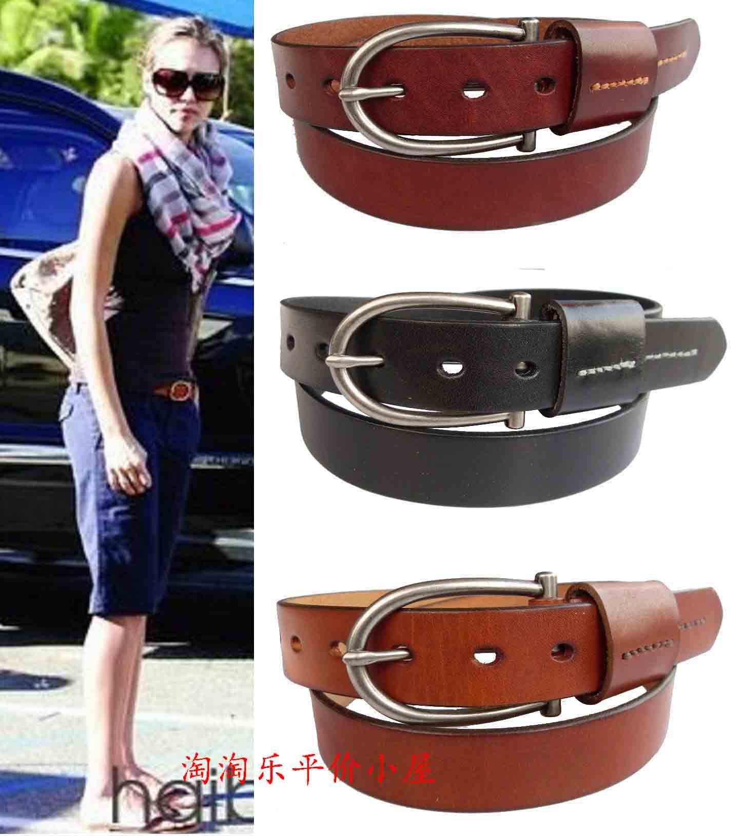 Personalized agings fashion first layer of cowhide belt genuine leather women's strap genuine leather strap