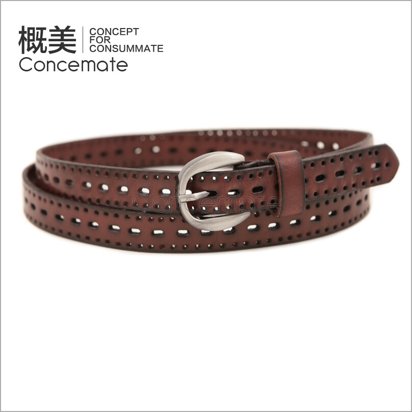 Personalized fashion genuine leather belt women's casual all-match cowhide strap female c097